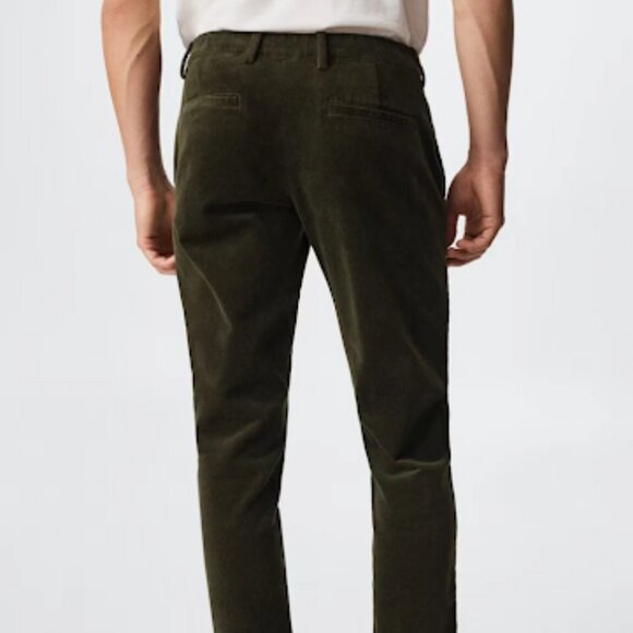 Men's Mango Tapered cropped Corduroy pants - Picture 6 of 11